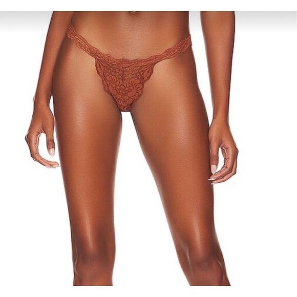 🐿️ NWT We Are HAH x Revolve T String Me A Thong In Milk Chocolate Size Large - Picture 1 of 8